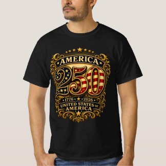 Camisa Patriótica do 250º Aniversário dos EUA 1776