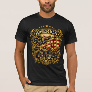 Camisa Patriótica do 250º Aniversário dos EUA 1776