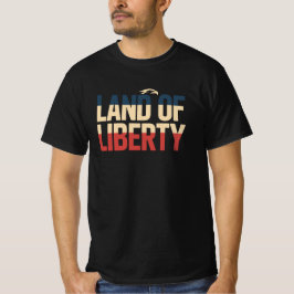 Camisa Patriótica EUA Terra Da Liberdade