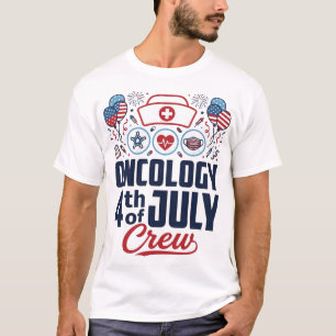 Camisa Patriótica Médica da Tripulação de Oncologi