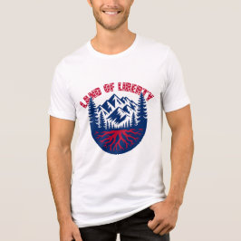 Camisa Patriótica Montanha Terra Da Liberdade