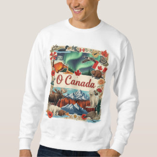 Camisa Patriótica Vintage - Colagem O Canadá