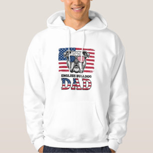 Camisa Patriótica Vintage de Papai Bulldog Inglês