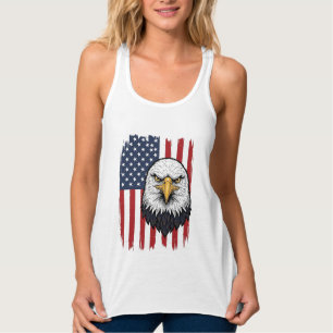 Camisa Patriótica Vintage Eagle Bandeira Americana