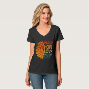 CAMISA PAZ AMOR ESPERANÇA IGUALDADE