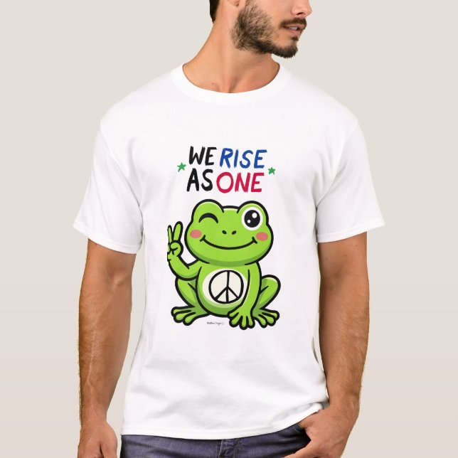 CAMISA PEACE FROG - NOS UNIMOS (Frente)