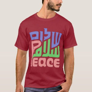 Camisa Peace Shalom Salaam