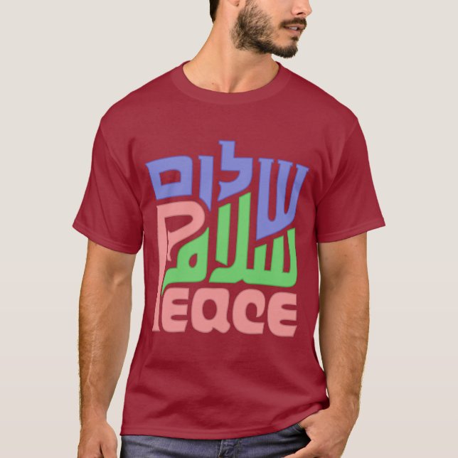 Camisa Peace Shalom Salaam (Frente)