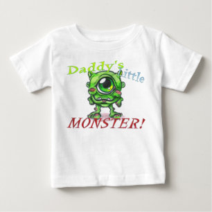 Camisa pequena do bebê do monstro do pai