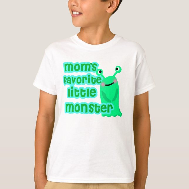 Camisa pequena favorita do monstro da mãe (Frente)