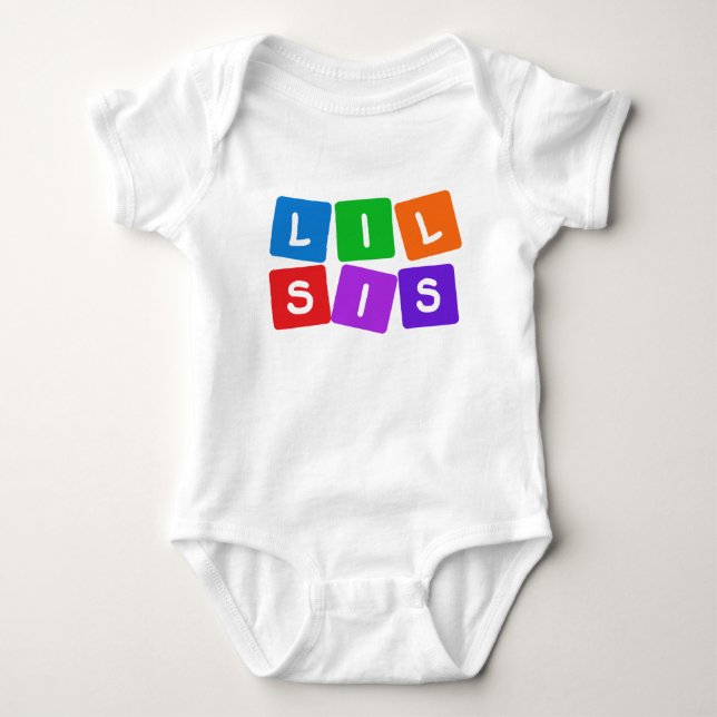 Camisa Pequena Sis - escolha estilo e cor (Frente)