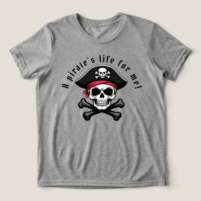Camisa Personalizada 'A Vida de Pirata é para Mim! (Design frontal)
