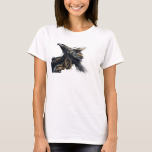 Camisa Personalizada Águia Abstrata Dourada Resfri