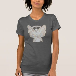 Camisa Personalizada Anjo da Fita de Sensibilizaç