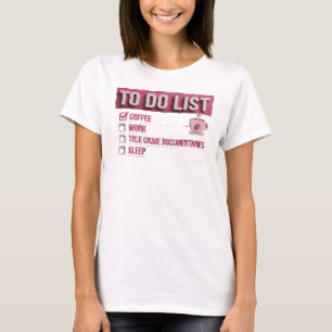 Camisa Personalizada COFFEE WORK TRUE CRIME Vermel
