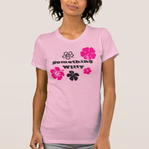 Camisa Personalizada com Flor Havaiana Rosa Choque
