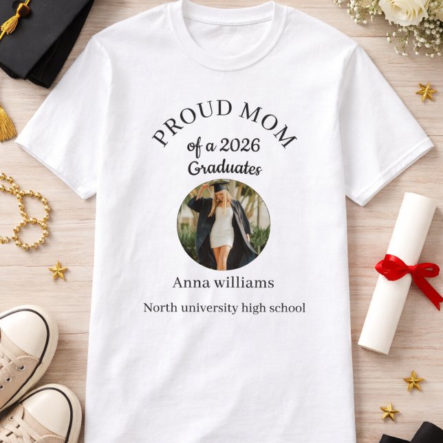 Camisa Personalizada com Foto da Mãe Orgulhosa de  (Criador carregado)