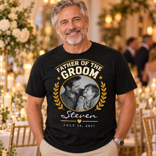 Camisa Personalizada com Foto do Pai do Noivo