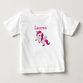 Camisa Personalizada com Nome de Menina Unicórnio