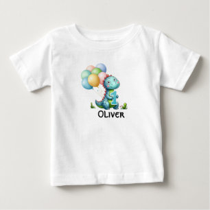 Camisa personalizada com nome do menino de 1º aniv