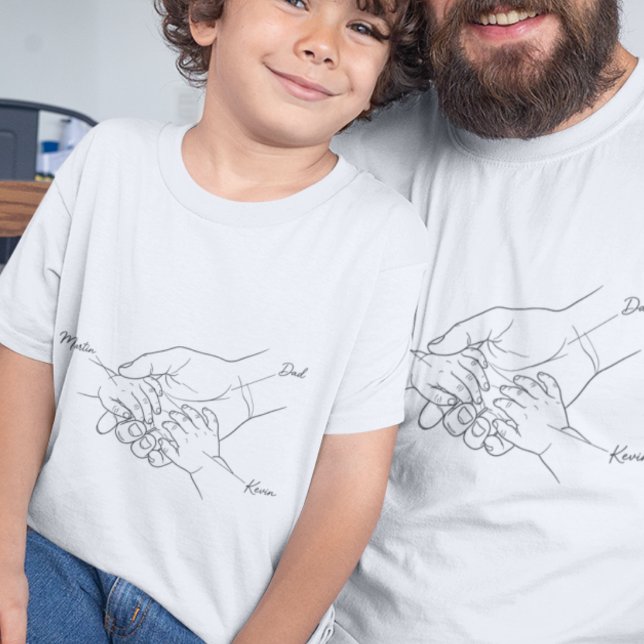 Camisa Personalizada com Nome do Papai e dos Filho (Criador carregado)
