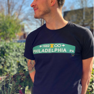 Camisa Personalizada com Placa de Rua de Filadélfi