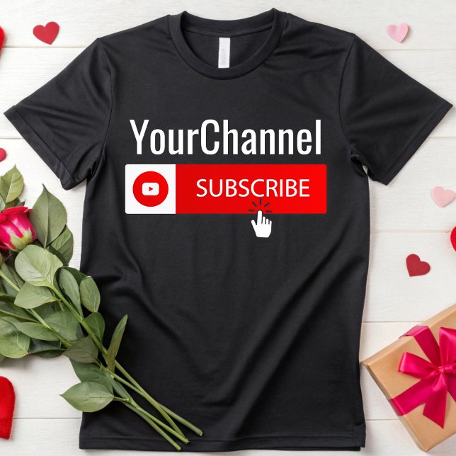Camisa Personalizada Com Seu Nome De Canal Youtube (Criador carregado)