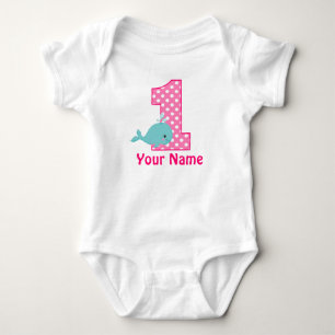 Camisa Personalizada Cor-de-Rosa de Baleia de Prim