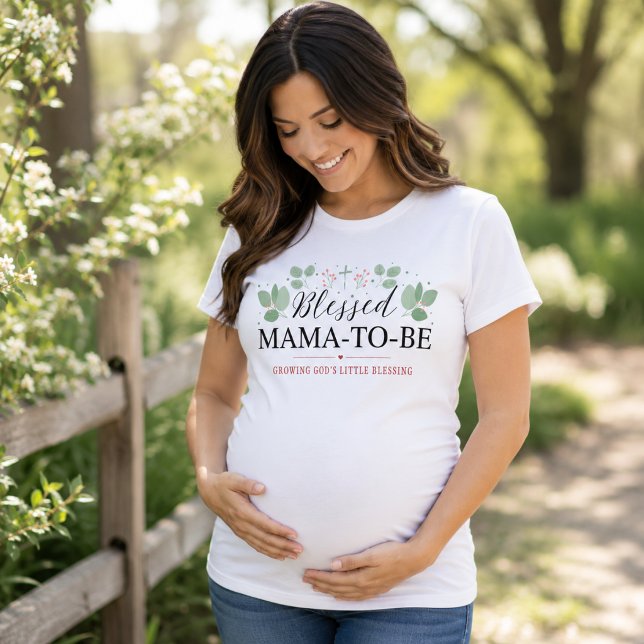 Camisa Personalizada Cristã para Mamãe abençoada (Criador carregado)