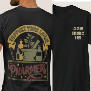 Camisa Personalizada da Equipe da Farmácia, Apoie 