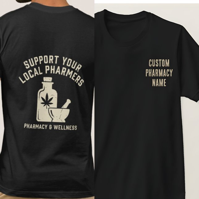 Camisa Personalizada da Equipe da Farmácia, Apoie  (Criador carregado)