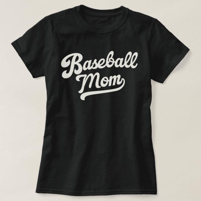 Camisa Personalizada da Mãe de Beisebol Número Cus (Frente do Design)