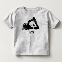 Camisa personalizada da máquina escavadora