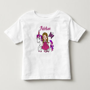 Camisa Personalizada da Princesa e Unicórnio Bonit