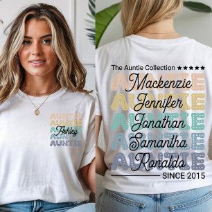 Camisa Personalizada da Tia, Camiseta Retro da Tia