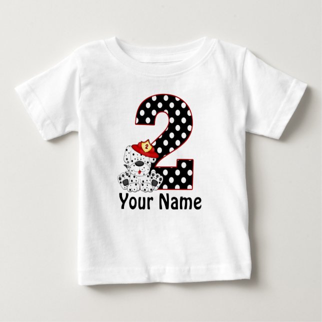 Camisa personalizada Dalmatian do segundo (Frente)