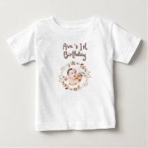 Camisa Personalizada de 1º Aniversário | Nome Pers