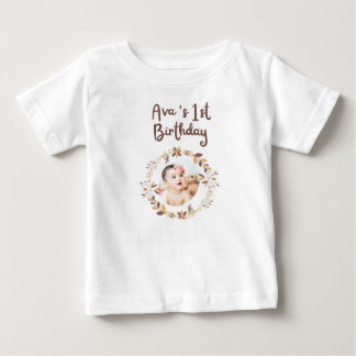 Camisa Personalizada de 1º Aniversário | Nome Pers