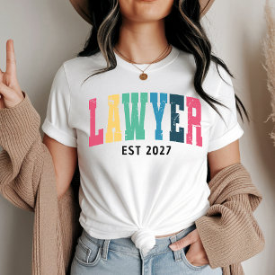 Camisa Personalizada de Advogado Colorida para Est