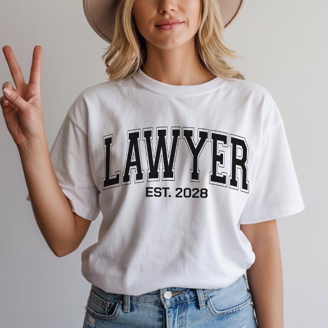 Camisa Personalizada de Advogado, Presente de Grad (lawyer t-shirt, lawyer sweatshirt, law student gift, graduation law gift, legal career gift for her,)