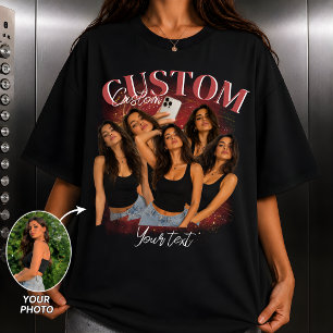Camisa Personalizada de Aniversário com Foto Vinta