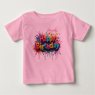 Camisa Personalizada de Aniversário com Tinta Espa