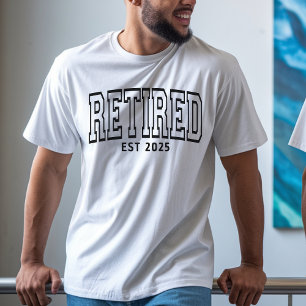 Camisa Personalizada de Aposentadoria Presente de 