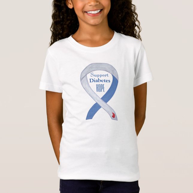 Camisa Personalizada De Arte De Fita De Diabetes (Frente)