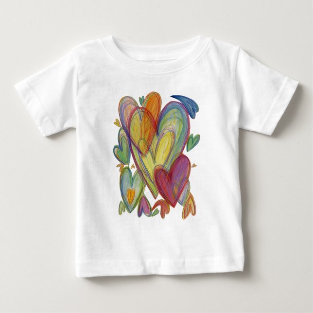 Camisa Personalizada De Arte Do Arco-Íris Adorando (Frente)