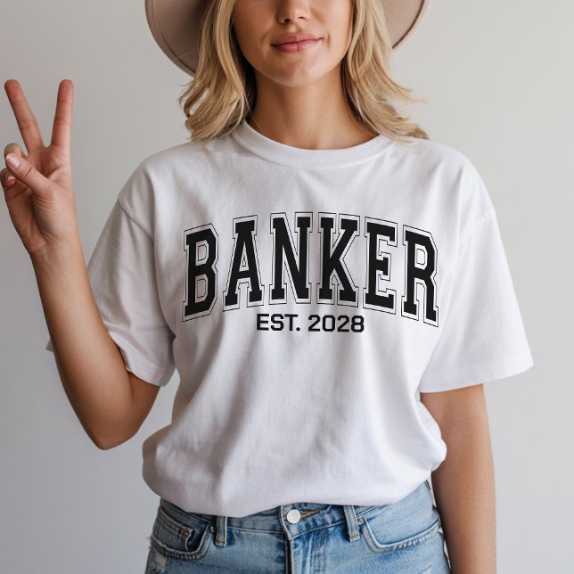 Camisa Personalizada de Bancário, Presente de Fina (banker shirt, banker sweatshirt, banker hoodie, finance shirt, bank employee sweatshirt and shirt,)
