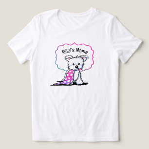 Camisa Personalizada de Cachorrinho Branco Fofinho