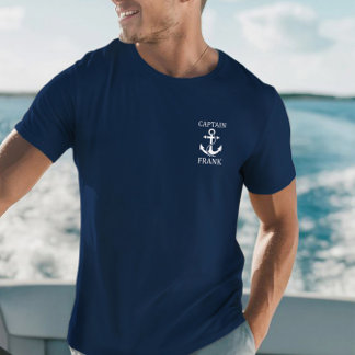 Camisa Personalizada de Capitão, Camisa com Âncora