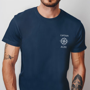 Camisa Personalizada de Capitão com Bússola Náutic
