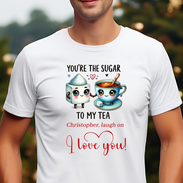 Camisa Personalizada de Citação de Amor de Aliment (Personalized Funny Food Valentine Love Quote T-Shirt)